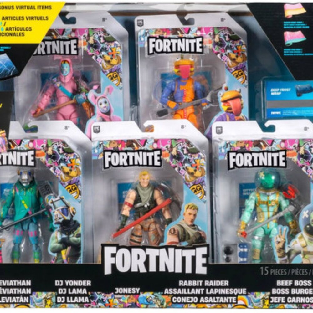 Fortnite OG 6” Action Figure 5-Pack + Bonus Virtual Items - New & Sealed